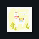 Pom Pom Llama Rama - Sparen de Drama voor Uw Llama Canvas Afdruk<br><div class="desc">Pom Pom Llama Rama I van June Erica Vess. Met een lama in kleurrijke bewoordingen met de zin "Sparen de Drama voor Uw Llama."</div>