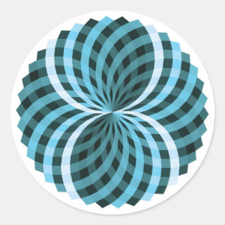 Pom-Pom Patroon Ronde Sticker