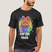 Pom Pom Power Pommeren Humor Speelgoed Breed Anima T-shirt (Voorkant)