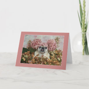 Pom Pom Pug Card Kaart