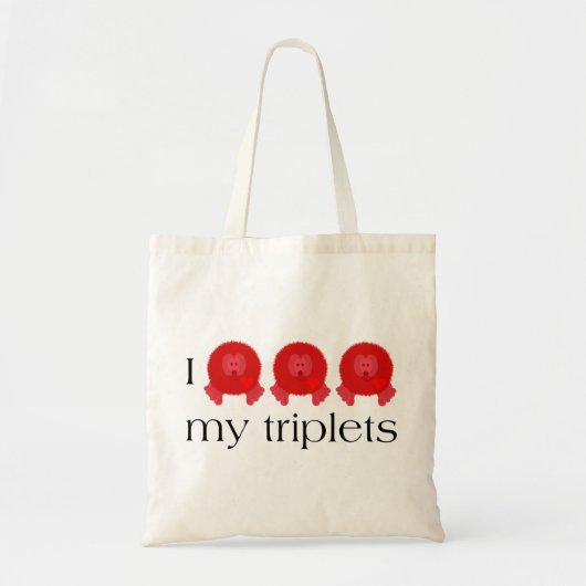 Pom Pom Triplets Bag Tote Bag (Voorkant)