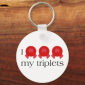 Pom Pom Triplets Sleutelhanger (Voorkant)