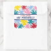 POM POM VIERKANTE STICKER (Tas)