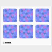 Pom-pom Vierkante Sticker (Vel)