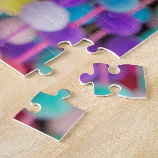 Pom Poms in Tulum Legpuzzel (Zijkant)