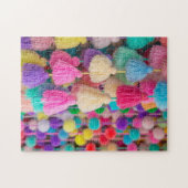 Pom Poms in Tulum Legpuzzel (Horizontaal)