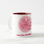 POM - Rood Tweekleurige Koffiemok (Voorkant links)