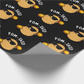 Pom-tato Funny Potato Pun Dark BG Cadeaupapier (Hoek)