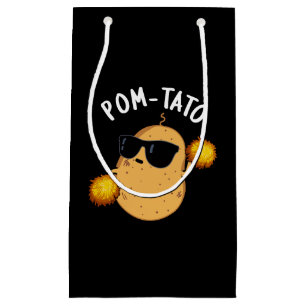 Pom-tato Funny Potato Pun Dark BG Klein Cadeauzakje