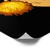 Pom-tato Funny Potato Pun Dark BG Poster (Hoek)