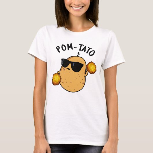 Pom-tato Funny Potato Pun T-shirt (Voorkant)