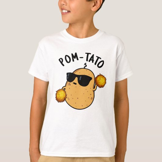 Pom-tato Funny Potato Pun T-shirt (Voorkant)