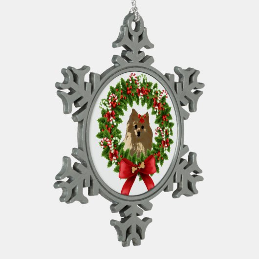 Pom Wreath Holiday Ornament (Links)