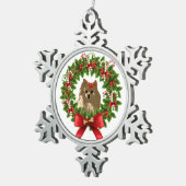 Pom Wreath Holiday Ornament (Rechts)