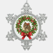 Pom Wreath Holiday Ornament (Voorkant)