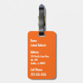 Pomaika’i Tiki Hawaiian  Tapa Bagagelabel (Achterkant verticaal)