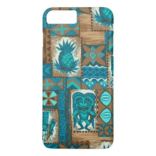 Pomaika’i Tiki Hawaiian  Tapa Case-Mate iPhone Case (Achterkant)