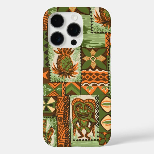 Pomaika’i Tiki Hawaiian  Tapa Case-Mate iPhone Case (Achterkant)