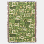 Pomaika’i Tiki Hawaiian  Tapa Deken (Voorkant Verticaal)