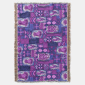 Pomaika’i Tiki Hawaiian  Tapa Deken (Voorkant Verticaal)