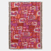 Pomaika’i Tiki Hawaiian  Tapa Deken (Voorkant Verticaal)