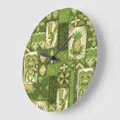 Pomaika’i Tiki Hawaiian  Tapa Grote Klok (Hoek)