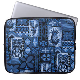 Pomaika’i Tiki Hawaiian Tapa Laptop Sleeve