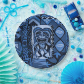Pomaika’i Tiki Hawaiian  Tapa Papieren Bordje (Feest)