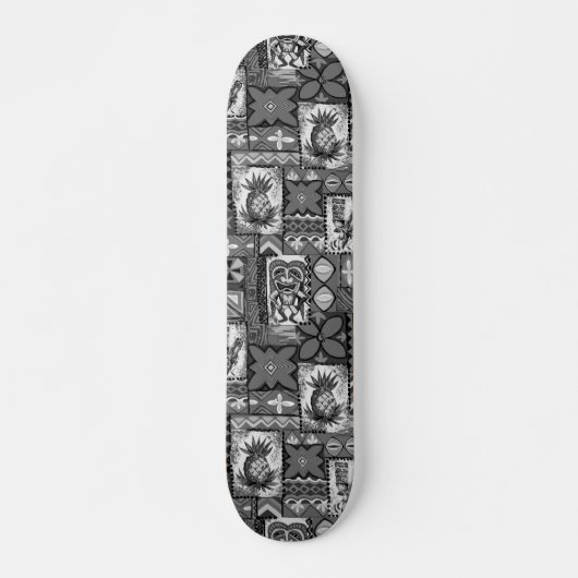 Pomaika’i Tiki Hawaiian  Tapa Persoonlijk Skateboard (Voorkant)