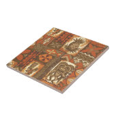 Pomaika’i Tiki Hawaiian  Tapa Tegeltje (Zijkant)