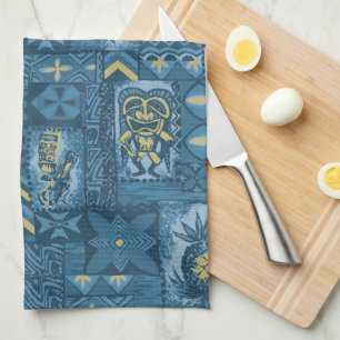 Pomaika’i Tiki Hawaiian  Tapa Theedoek