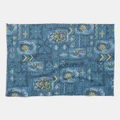 Pomaika’i Tiki Hawaiian  Tapa Theedoek (Horizontaal)