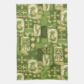 Pomaika’i Tiki Hawaiian  Tapa Theedoek (Verticaal)