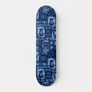 Pomaika'i Tiki Hawaiiaanse Vintage Tapa Skateboard