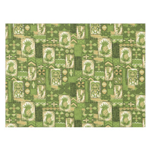 Pomaika'i Tiki Hawaiiaanse Vintage Tapa Tafelkleed