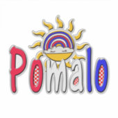 Pomalo – Croatian Relaxation with Sun & Rainbow Sticker (Voorkant)