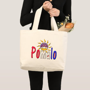 Pomalo – Kroatische ontspanning met zon en regenbo Grote Tote Bag