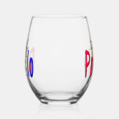 Pomalo – Kroatische ontspanning met zon en regenbo Wijnglas Zonder Voet (Links)