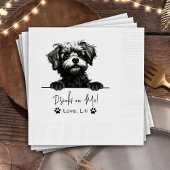 Pomapoo Dog gepersonaliseerde Drinken op mij Servet