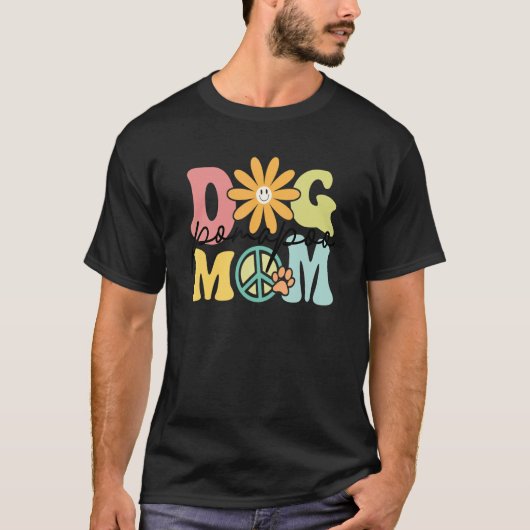 Pomapoo Groovy Hond Moeder Vrouwen Pet T-shirt (Voorkant)