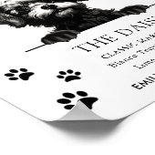 Pomapoo Hond Trouwhandtekening Drink Teken Poster (Hoek)