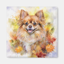 Pomchi Herfst Waterverf Magneet
