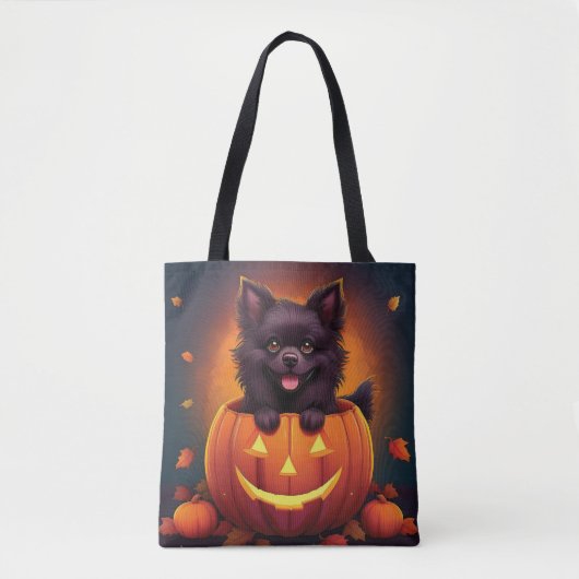 Pomchi-pompoenpleister Tote Bag (Voorkant)