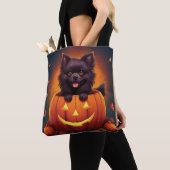 Pomchi-pompoenpleister Tote Bag (Dichtbij)