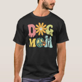 Pomeagle Groovy Dog mama Pet T-shirt (Voorkant)