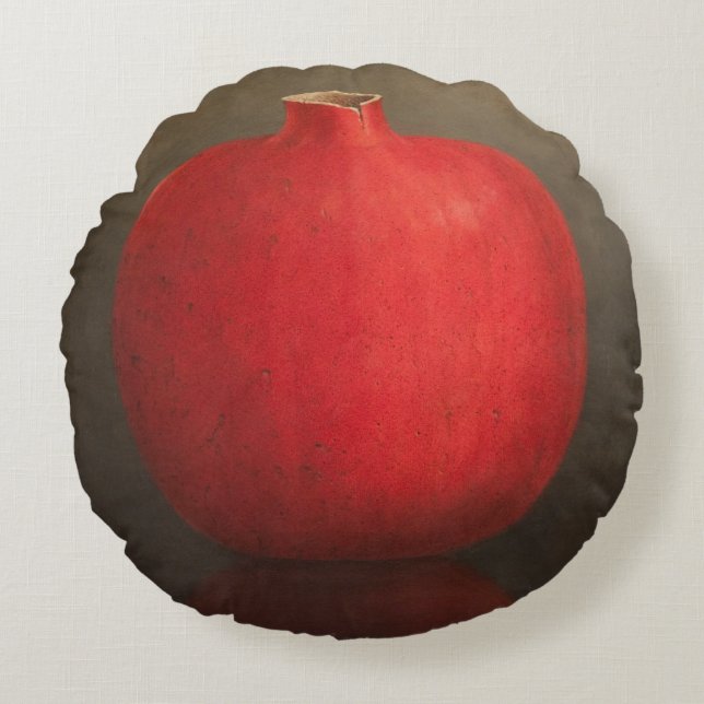 Pomegranaat 2010 rond kussen (Voorkant)
