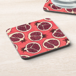 Pomegranaat 2 bier onderzetter