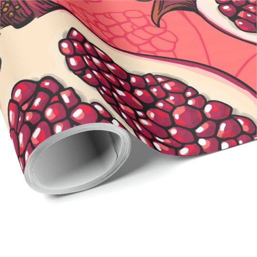Pomegranaat 2 cadeaupapier (Rol Hoek)
