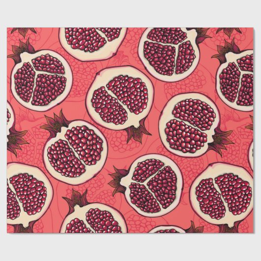 Pomegranaat 2 cadeaupapier (Vlak)