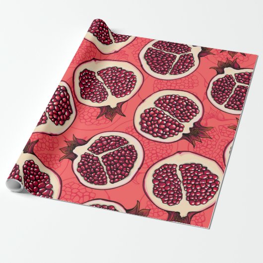Pomegranaat 2 cadeaupapier (Uitgerold)